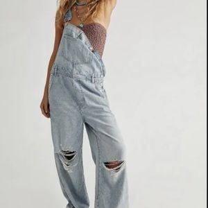 Free People Super Slouchy Overall size Small